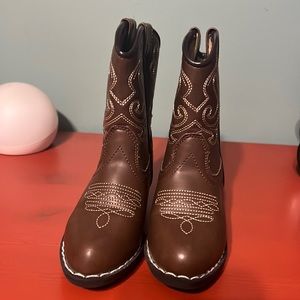 Flex Trails Kids Cowboy Pointed Classic Western Rodeo Boots (Toddler/Little Kid)